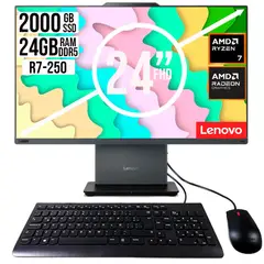 Lenovo - Todo En Uno Neo 55A Amd Ryzen 7 250 RAM 24GB SSD 2TB Lcd 24" Fhd