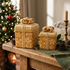 GENERICO - Caja Decorativa Dulce Navidad Baja