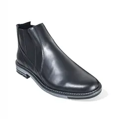 SKY WALK - Price Shoes Botines Chelsea Clasico Cuero Hombre 663111104NEGRO
