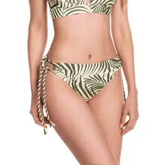 LAURA - PANTY DE VESTIDO DE BAÑO CON SESGOS TRENZADOS