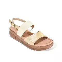 PRICE SHOES - Sandalias Confort Elastica Mujer 752SK13CHAMPANA