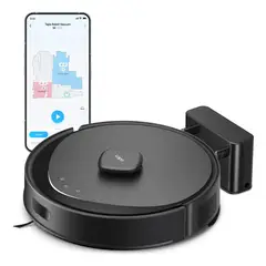 TP LINK - Tapo Robot Aspirador Trapeador Rv30 Max 5300Pa Succión Lidar Alexa Negro