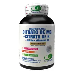 NATURAL ENERGY PRODUCTS - Citrato de Magnesio y Potasio + Calcio y Vitamina D3 Premium x100