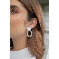 FLORIPONDIA - Aretes Gota Marmoleada