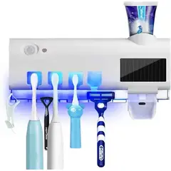 GENERICO - Soporte De Cepillos Y Dispensador De Crema Con Esterilizador