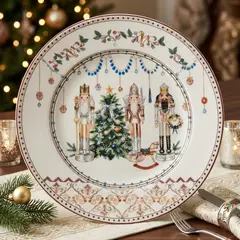 GENERICO - Plato Decorativo Navideño Cascanueces