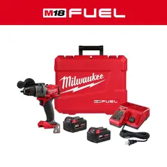 MILWAUKEE - Kit de taladro percutor/atornillador M18 FUEL™ de 1/2"