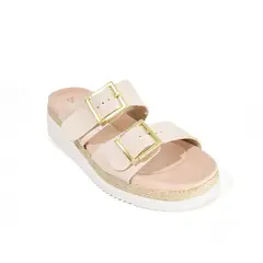 BEIRA RIO - Price Shoes Plataformas Doble Hebilla Mujer 0228575-101BEIGE