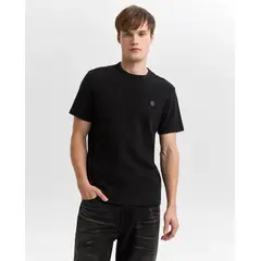 AMERICANINO - Camiseta Hombre Texturizada Manga Corta Cuello Redondo