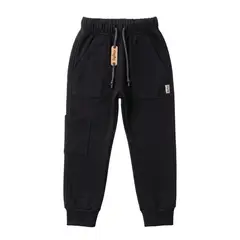 BIGBOYS - Pantalon Sudadera Biggest Negro Niño
