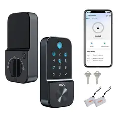 IMOU - Cerradura Inteligente Asl Cubo1 K D Chapa Digital Huellas Wifi Cubo 1 Color Negro
