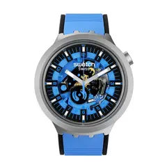 SWATCH - Relojes Unisex Azure Blue Daze. Reloj Silicona Azul SB07S106