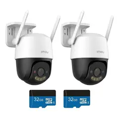 IMOU - Kit 2 Cámaras De Seguridad Exterior Wifi Alarma 32gb