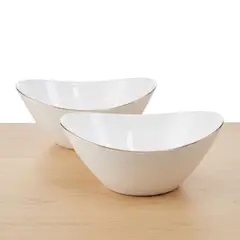 ESSENZA - Set X2 Bowls Borde Dorado 6