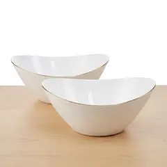 ESSENZA - Set X2 Bowls Borde Dorado 10