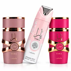 LATTAFA - Perfume Combo Yara Candy 100ML + Yara Elixir 100ML + Spray Yara 200ML