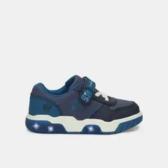 BUBBLE GUMMERS - Tenis Con Luces Para Niño Bubblegummers Gris Gunter First Step Boys 1 +