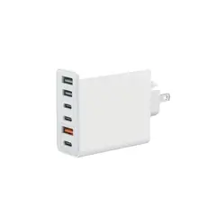 GENERICO - Cargador Rápido 200w Pkg105 6 Puertos 3 Usb + 3 Tipo C Pd