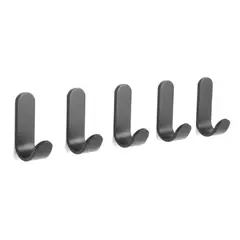 GENERICO - Ganchos Adhesivos De Pared Metálicos Set X5 Sin Perforar