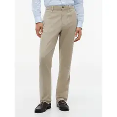 TOMMY HILFIGER - Pantalón beige chino Denton recto texturizado