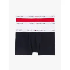 TOMMY HILFIGER - Pack azul de 3 calzoncillos Trunk Signature