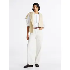 TOMMY HILFIGER - Camisa blanca de popelín con corte oversize