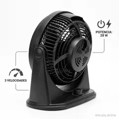 NIA - Ventilador De Mesa Ventilador 10 3 Velocidades Silencio