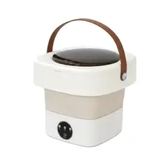 GENERICO - Lavadora Portátil Plegable Con Canasta Centrifugadora Lila