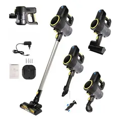 METEX - Aspiradora Vertical Inalámbrica Potente Mano Portátil 5 En 1