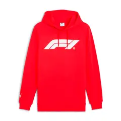 PUMA - Hoodie Deportivo Original F1 Ess Logo Rojo Para Hombres