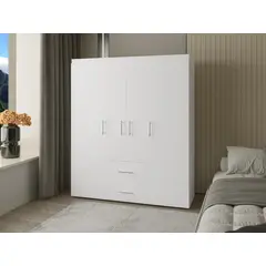 RTA MUEBLES - Closet Bariloche Eco Color Blanco 177.9x150.3x50.4cm CLB 11958 RTA