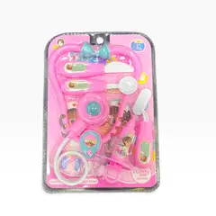 GENERICO - SET IMPLEMENTOS DOCTOR BLISTER ROSADO KIT DE MEDICO DOCTOR NIÑOS