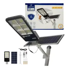 GENERICO - Lampara Solar 400W Con Panel y Sensor De Movimiento