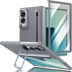 GENERICO - Funda Premium Resistente Soporte Compatible Samsung Z Fold 8 Gris
