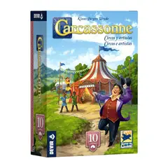 DEVIR - Juego Mesa Estrategia Expansión Carcassonne Circos Y Artista