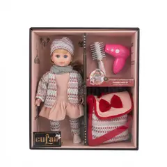 GENERICO - Muñeca De Moda Con Accesorios De Belleza Y Bolso Para Niñas