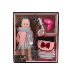 GENERICO - Muñeca De Moda Con Accesorios De Belleza Y Bolso Para Niñas
