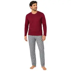 EMPIJAMADAS - Pijama Hombre Pantalón Largo Y Manga Larga