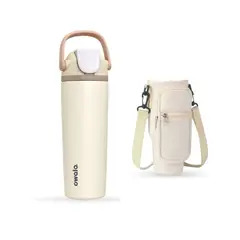 OWALA - Termo Botella FreeSip 887ml Acero Inoxidable Bolso Estuche