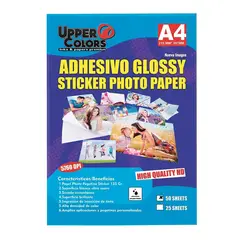GENERICO - Papel fotografico adhesivo x 50 hojas