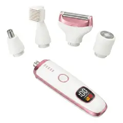 GENERICO - Kit Depilador Rasuradora Femenina 5 En 1 Recargable Ms-8377