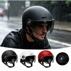 OTRAS MARCAS - Casco de Bicicleta y Bicicleta Eléctrica para Adulto, con visor
