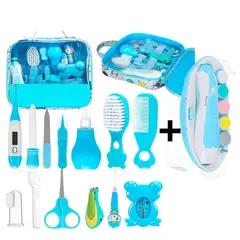 BEBE - Kit aseo 20 piezas completo recien nacido con estuche azul