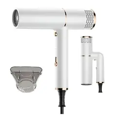 GENERAL - Secador Plegable Viajero Ionico Frio Caliente Hair Dryer 318 Blanco
