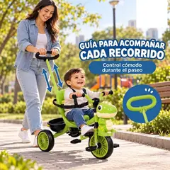 BRITOCHET - Triciclo Infantil Dinosaurio Con Música 3 Ruedas WS801A-3