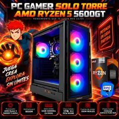 MSI - PC GAMER AMD RYZEN 5 5600GT + 32GB RAM DDR4 + 1TB SSD + CHASIS COGUAR AIRFACE PURE RGB (SOLO TORRE)