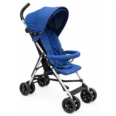 GENERICO - Coche Bebé Compacto Plegable Con Capota Ajustable 569 Azul BBL