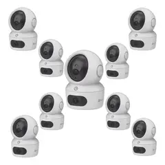 EZVIZ - Kit H7c 9pzas Cámara Pt Doble Lente / 4 Megapíxel / Wi-fi / Ia Detección Humana / Audio