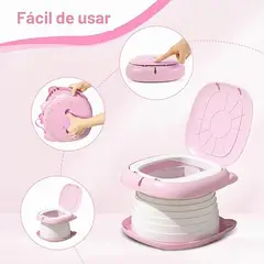CHINA - Vasenilla Inodoro Portatil Plegable Infantil rosa
