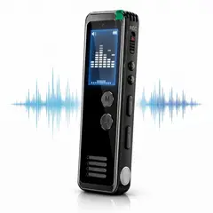 GENERICO - Grabadora De Voz Digital Recargable MP3 Con Reducción De Ruido